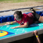 block ness monster girl on obstacle